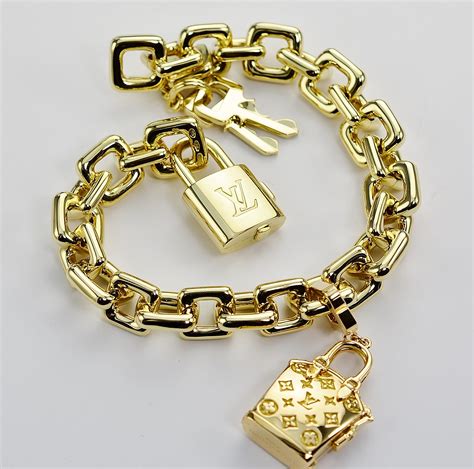 louis vuitton gold charm bracelet|louis vuitton bracelet cost.